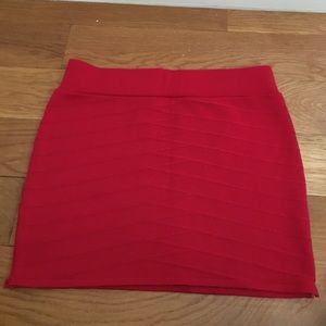 Red Mini Skirt